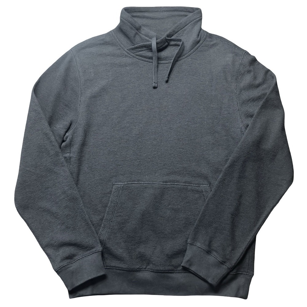 Free Assembly Womens Small Black Pullover Sweatshirt Mock Neck Fleece Pocket NWT